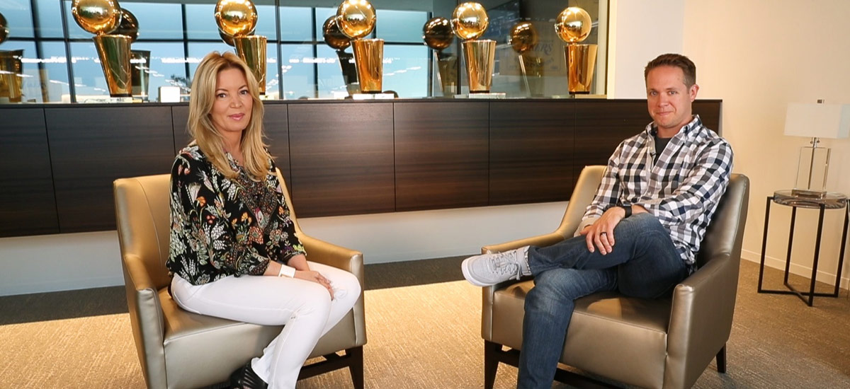 Jeanie Buss and Mike Trudell